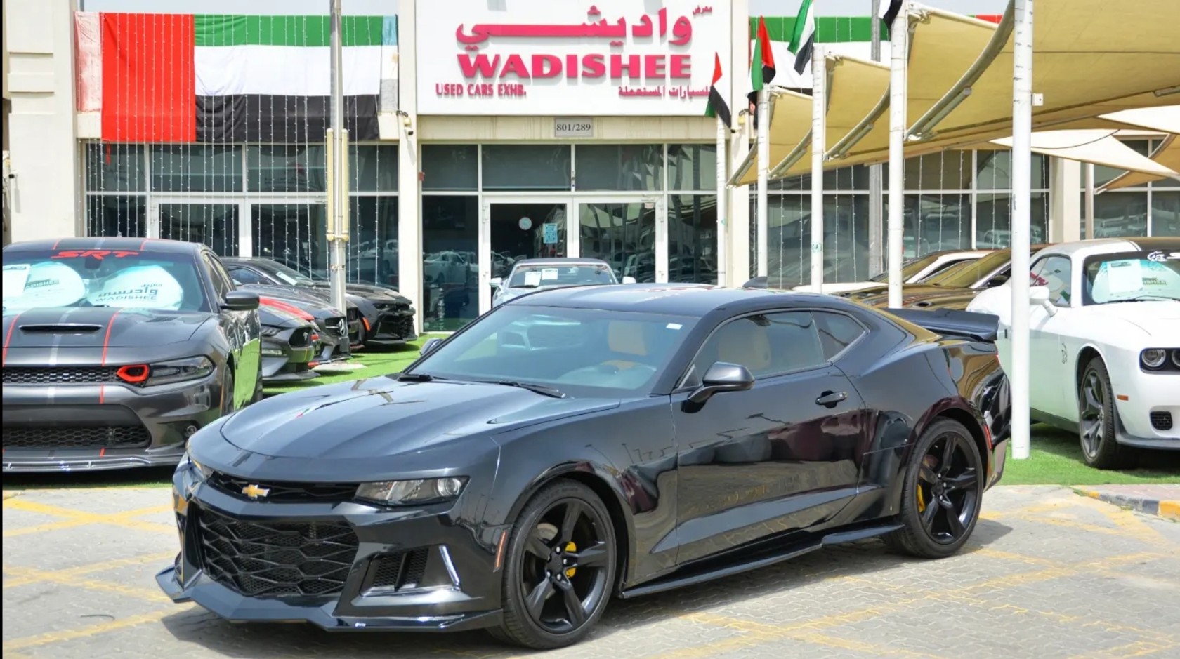 2017 Chevrolet Camaro in Dubai, United Arab Emirates | SOLD!!!*ZL1 Kit* Camaro  V4 Turbo 2017/ Leather Interior/Very Good Condition