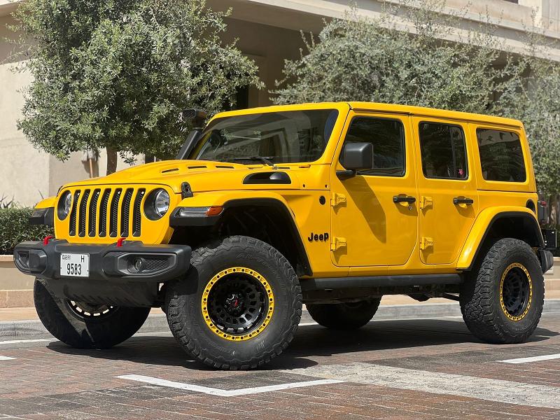 Yellow sales jeep rubicon